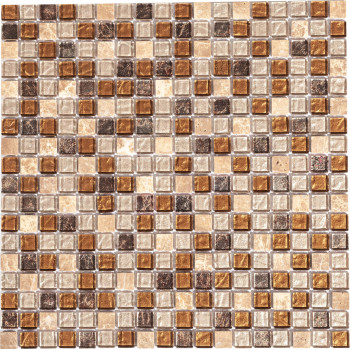 Colonial Brown Мозаика из камня и стекла Orro 300x300 мм