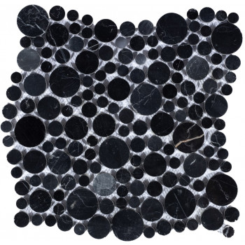 Nero oriente bolli Мраморная мозаика Caramelle 278x278 мм