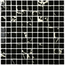 Mia Black (glossy) Стеклянная мозаика Bonaparte 300х300 мм