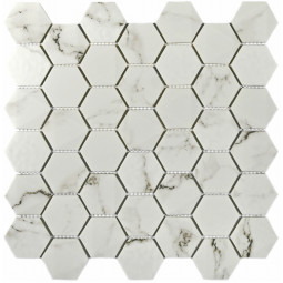Volume White Стеклянная мозаика Bonaparte 303х300 мм