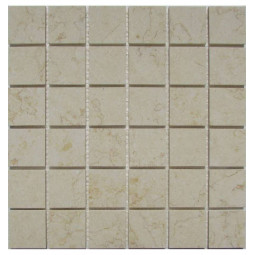 Botticino 48-6P Мраморная мозаика Философия мозаики 305x305 мм