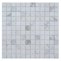 Dolomiti Bianco 23-4T Мраморная мозаика Философия мозаики 300x300 мм