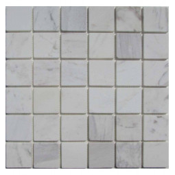 Dolomiti Bianco 48-6T Мраморная мозаика Философия мозаики 305x305 мм
