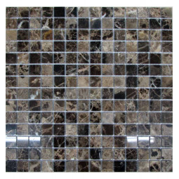 Emperador Dark 20-4P Мраморная мозаика Философия мозаики 305x305 мм