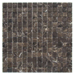 Emperador Dark 20-4T Мраморная мозаика Философия мозаики 305x305 мм