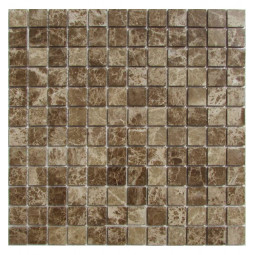 Emperador Light 23-4P Мраморная мозаика Философия мозаики 300x300 мм
