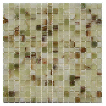 Onyx Jade Verde 15-6P Мозаика из оникса Философия мозаики 305x305 мм Onyx Jade Verde 15-6P Мозаика из оникса Философия мозаики 305x305 мм