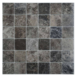 Sultan Dark 48-4P (Турция) Мраморная мозаика Философия мозаики 305x305 мм