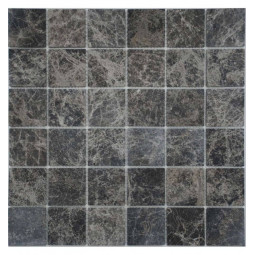 Sultan Dark 48-4T (Турция) Мраморная мозаика Философия мозаики 305x305 мм