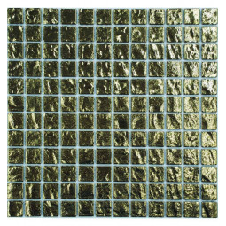 Gold Brick 23 Стеклянная мозаика Философия мозаики 300x300 мм
