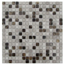 Dark Wooden 15-4P Мраморная мозаика Философия мозаики 305x305 мм
