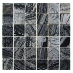 Imperial Grey 48-4P Мраморная мозаика Философия мозаики 305x305 мм