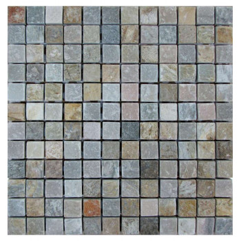 Slate Grey 23 Мозаика из сланца Философия мозаики 305x305 мм