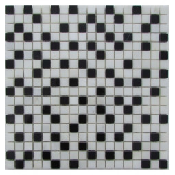Checkers 15-6P Мраморная мозаика Философия мозаики 305x305 мм