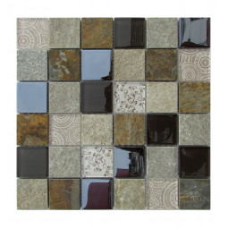 Elements Beige Мозаика из камня и стекла Философия мозаики 300x300 мм
